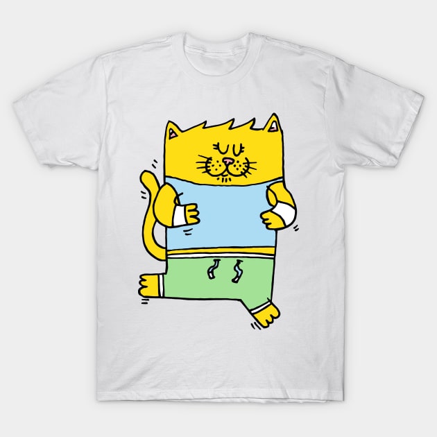 Meow is running T-Shirt by adrianserghie